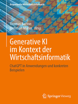 cover image of Generative KI im Kontext der Wirtschaftsinformatik